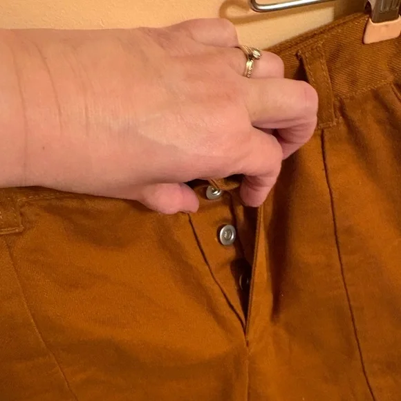Kowtow Denim Sculptor Pants in Brown Brass - Picture 2 of 6